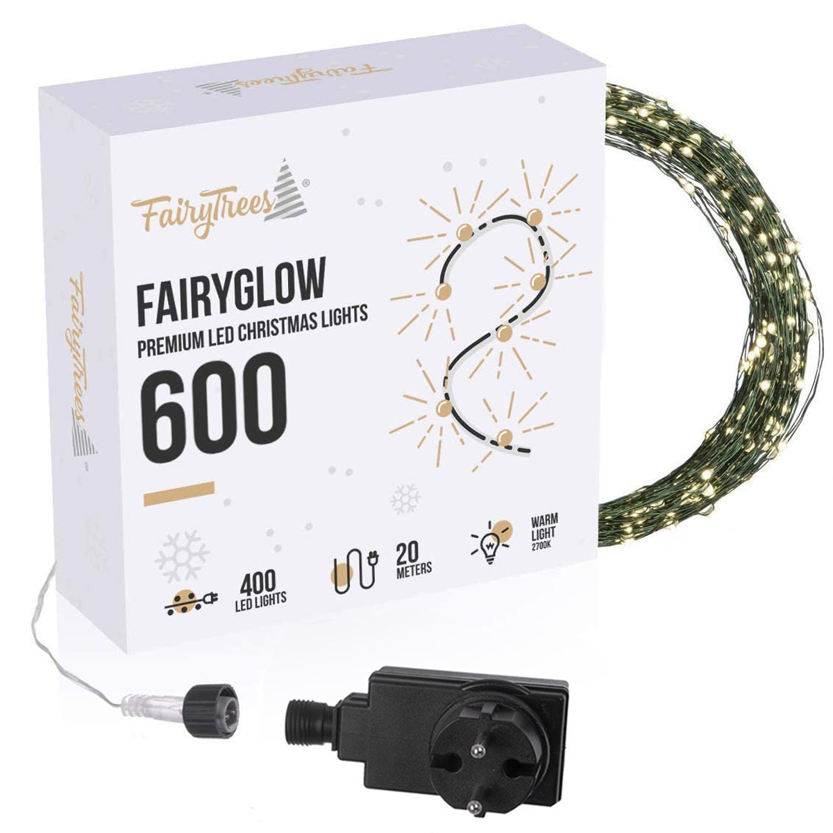 Lampes de Noël LED FairyGlow 600